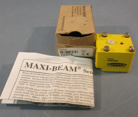 Banner Engineering RSBDSR Photoelectric Sensor MaxiBeam 26274