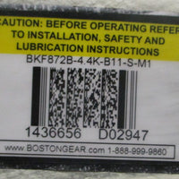Boston Gear BKF872B4.4KB11SM1 Helical Inline Speed Reducer 15/8" Shaft Dia