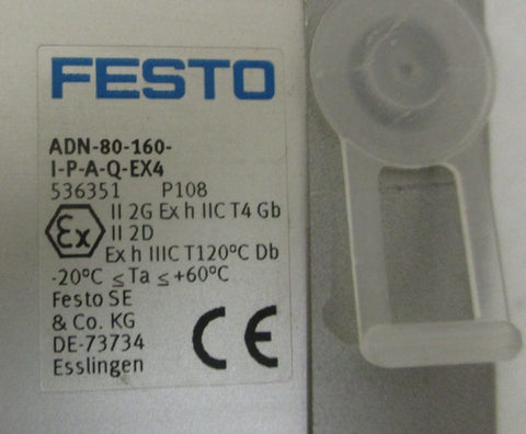 Festo ADN-80-160-I-P-A-Q-EX4 Compact Cylinder 536351 160mm Stroke 80mm Bore