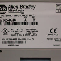 Allen Bradley 1762IQ16 SER A MicroLogix 24VDC Input Rev B