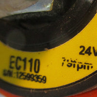 Interroll Rollerdrive EC110 Roller, 24V 24:1 7/16" Hex Head 8.E13.P44.H1A33.18