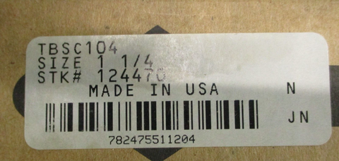 Dodge TBSC104 Tapped Base Pillow Block Bearing 11/4" Bore 124470 TBSC104