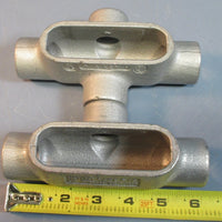 Crouse Hinds X27 & T27 Side T Ported & Cross Ported 3/4" Conduit Body NWOB
