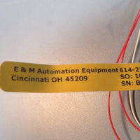 E & M Automation R1T185L2830900018T3J0 122 RTD 7' Metal 200  200 NWOB