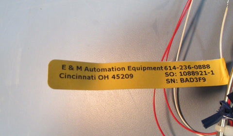 E & M Automation R1T185L2830900018T3J0 122 RTD 7' Metal 200  200 NWOB