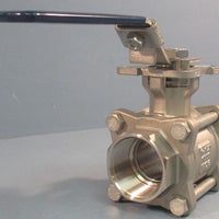 TruFlo QSM CF8M Stainless Steel Ball Valve 11/2" NPT 1000WOG Threaded