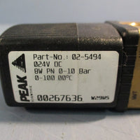 Peak Scientific 025494 Solenoid Valve 24vdc 8w, 010 Bar 00267636