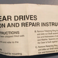 Crown Zero-Max C204806 Two-Way Right Angle Gearbox 2:1 Ratio 3/4" Shaft Dia