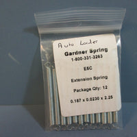 Gardner Spring E5C Extension Spring .187 x .0230 x 2.25 QTY:12