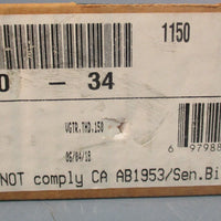 Milwaukee Valve 1150-34 Gate Valve 5JLZ0 3/4" NPT 150SWP 300WOG Box of 6