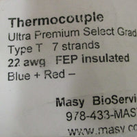 Masy Ultra Premium Thermocouple Type T 7 Strands  22AWG FEP Insulated 50' Long
