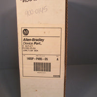 Allen Bradley Device Port 4 Outlet MicroPlex Junction Box Ser. A 1485PP4R5D5