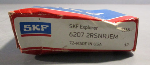SKF 6207 2RSNRJEM Deep Groove Ball Bearing Metal Shielded Cylindrical bore
