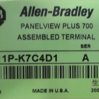 Allen Bradley 2711PK7C4D1 Ser A Panelview Plus 2711PRP1 Ser F 2711PRDK7C /C
