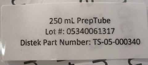 Distek Preptube for Sample Preparation 250ml 5 Tubes/Lids SS Blade TS05000340