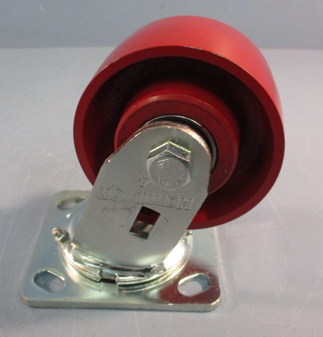 Hamilton 4" SS, Swivel Caster Wheel 4" Dia x 2" Wd Rectangle No Brake B-00188-55