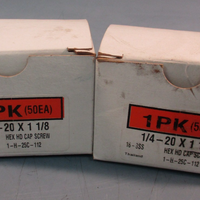 Lot of (2) 1/420 x 11/8" Hex Head Cap Screw Bolt  188 SS 1H25C112 (50EA)