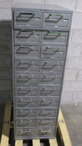 Steelcase Datacase 10 Drawer Cabinet 55-1/4 x 18-3/4 x 28 Misc. Clippard Valves