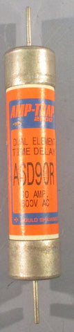 Gould Shawmut A6D90R Time Delay Fuse 90A 600V AC Dual Element