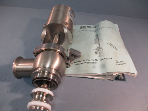Waukesha Cherry-Burrell WVALVE00390 Sanitary Shut-Off Divert Valve W62TT 2.0"