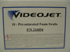 VideoJet 10- Pre-Saturated Foam Swabs 216054 NEW LOT OF FOUR BOXES