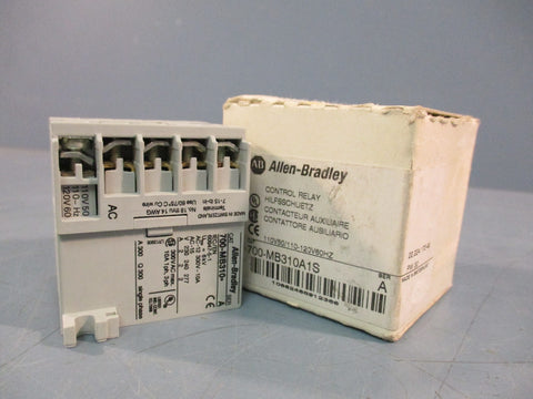 ALLEN BRADLEY 700-MB310A1S CONTROL RELEY SER. A 110V50/110-120V60HZ