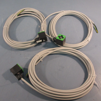 Lot of (3) Murr Elektronik 7000180312360500 Valve Connector Cable 5m 24VDC4A