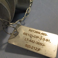 Pyromation R5T285L483-03(1/2)-CIP-2-5-9,I,T-442-385U-S(0-212)F RTD Temp Sensor
