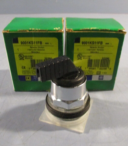 Lot of (2) Schneider Selector Switch 9001KS11FB