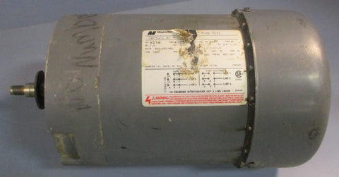 Magnetek H516 Century 815936302 AC Motor 1HP 3PH 5/8" Shaft Dia 7/16" Thd Dia