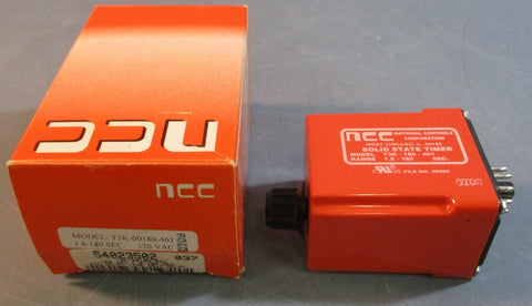 National Controls Corporation T3K180461 Solid State Timer 1.8180Sec 120VAC
