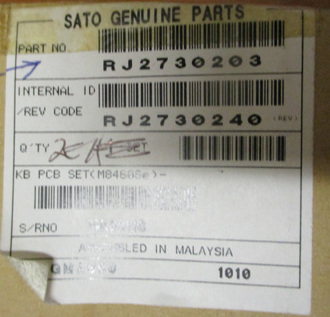 Sato Genuine Parts RJ2730203 / RJ2730240 Operator Panel PCB Set M8460Se
