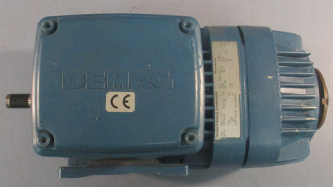 Demag KBA71B6 Electric Motor 1060RPM 60Hz 0.43HP 0.55" Shaft Dia