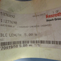 Bosch Rexroth R911277690 Servo Motor Power Cable IKG4050/000.0 5m Long