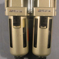 SMC AFD3002C Micro Mist Separator 1.0MPa Max 60 Deg C Max Lot of 2