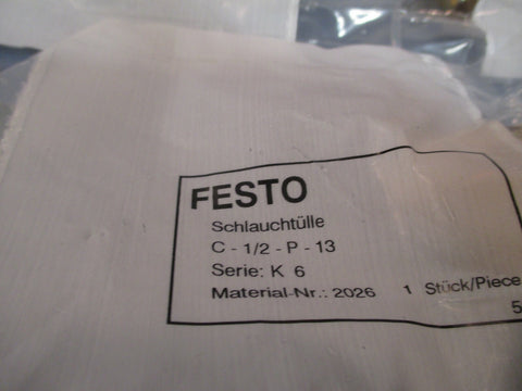FESTO BARBED HOSE FILTER (LOT OF 5) C-1/2-P-13