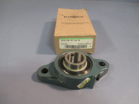 DODGE 124174 FLANGED BLOCK BEARING F2B-SC-100-NL