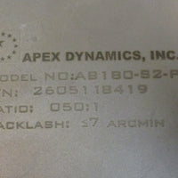 Apex Dynamics AB180S2P2 Gear Reducer 050:1 Ratio   7 Arcmin Gearbox