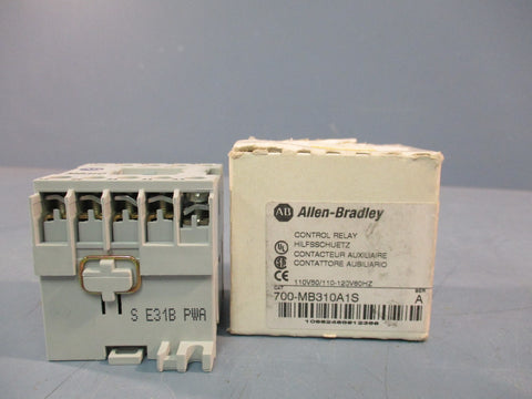 ALLEN BRADLEY 700-MB310A1S CONTROL RELEY SER. A 110V50/110-120V60HZ