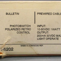 Allen Bradley 42SRU6202 Ser B Photoswitch Polarized Retro Control 1030VDC