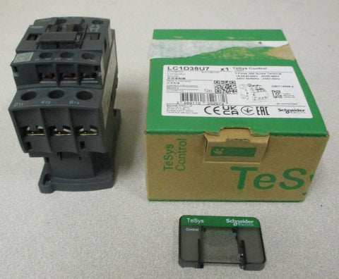 Schneider Electric LC1D38U7 TeSys Control Contactor 3 Poles 38 A 20 HP 480 V
