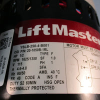 LiftMaster 20-1050B-1RL 1/2HP, RPM 1625/1350 TYPE F 1 PHASE 115V 50/60Hz MOTOR