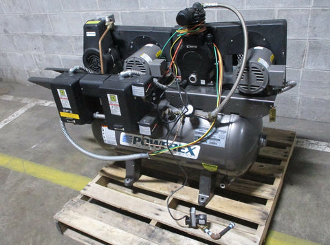 Powerex Air Compressor 90 PSI / 4 CFM AD005144 Dual 1/2 HP Duplex 30 Gallon