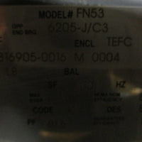 Nidec X3P2BCR Hazardous Duty Motor FN53 1765RPM 3HP 1-1/8" Shaft Dia
