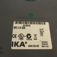 IKA MS3 Vortexer Mixer MS 3 B S36 03.305105 24VDC 800 mA IP21