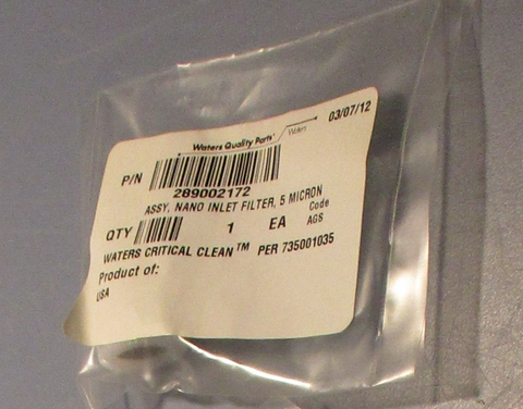 Waters 289002172 Assembly Nano Inlet Filters 5 Microns Lot of 7