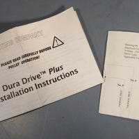 Sparks Dura Drive Plus Stainless SS Drum Roller 16" Motorized Pulley Motor Drive