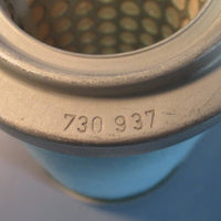 Lot of 2 Rietschle 730 937 Fiberglass Filters 1-3/4" ID, 3-1/8" OD, 4-7/8" NWOB