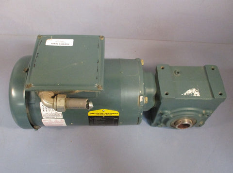 Baldor VUHM3542 0.75 Motor 1725 RPM with Tigear 2 20Q40H56 40:1 Gear Reducer