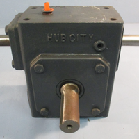 HUB CITY 0221-10911-217 5:1 RATIO RIGHT ANGLE GEAR REDUCER MODEL: 211/ STYLE DI
